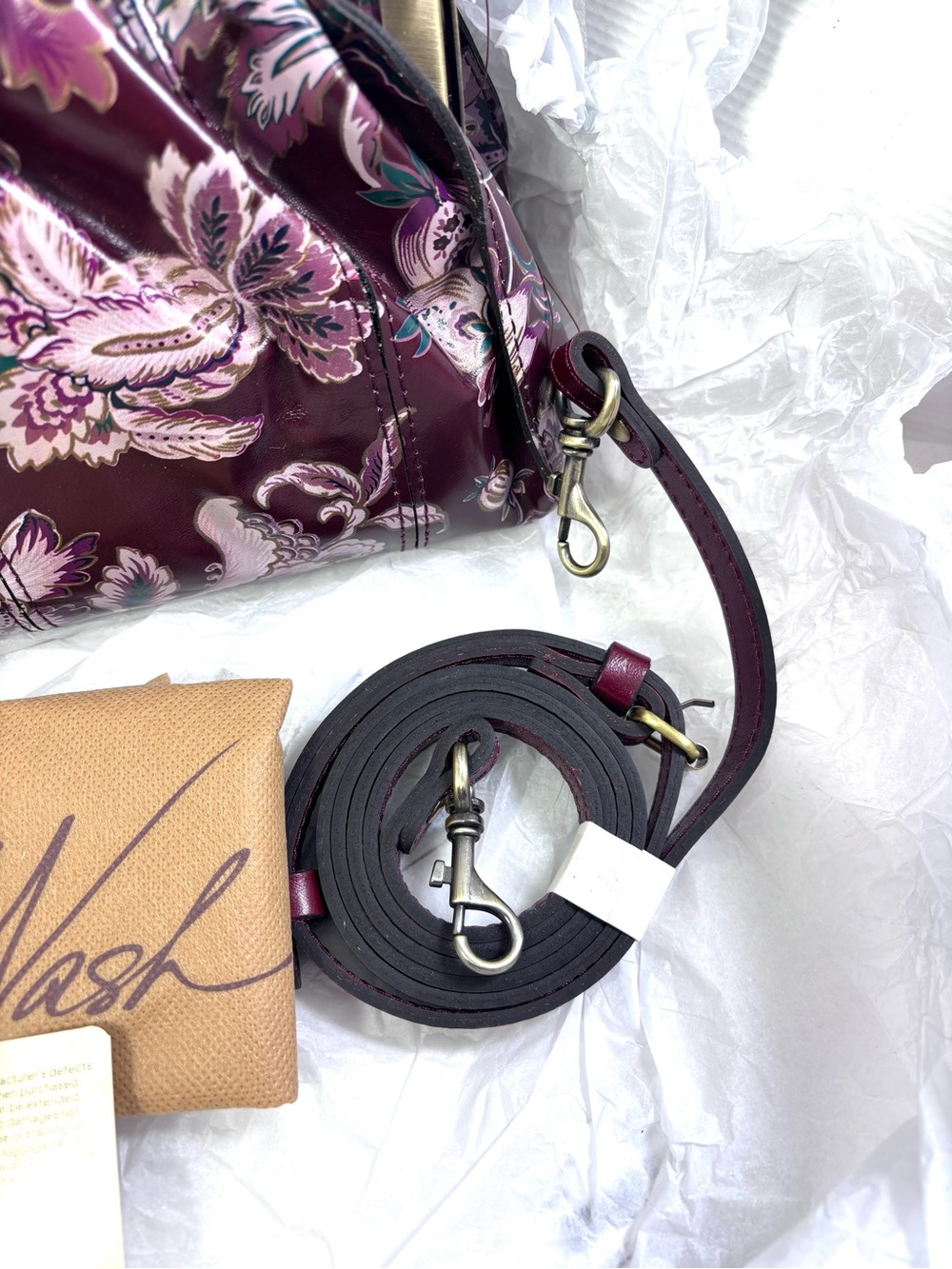Patricia Nash Verbania Sm Leather Frame C/B. EuroFlrtps. - Picture 6 of 15